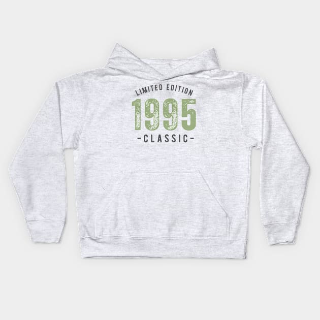 Limited Edition 1995  Classic text Kids Hoodie by byNIKA